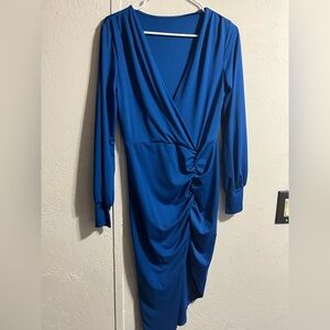 Elegant Blue Women's Dress